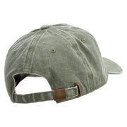 Cute Green Ghost Logo Cotton Twill Premium Pigment Dyed Cap - Olive OSFM