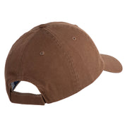 Blueberries Embroidered Low Profile Pet Spun Washed Cap - Brown OSFM