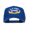 US Navy Retired Emblem Embroidered Mesh Cap