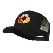 Recycle Logo Embroidered Mesh Cap