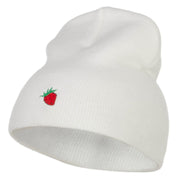 Mini Strawberry Embroidered Short Beanie