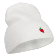 Mini Strawberry Embroidered Short Beanie