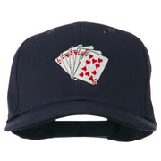 Royal Flush Embroidered Cotton Twill Cap