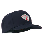 Royal Flush Embroidered Cotton Twill Cap