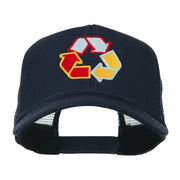 Recycle Logo Embroidered Mesh Cap