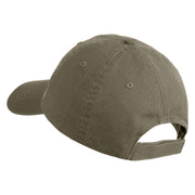 Blueberries Embroidered Low Profile Pet Spun Washed Cap - Olive OSFM