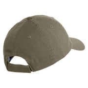 Blueberries Embroidered Low Profile Pet Spun Washed Cap - Olive OSFM