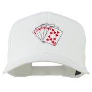 Royal Flush Embroidered Cotton Twill Cap