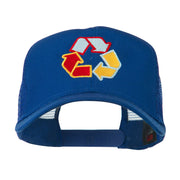 Recycle Logo Embroidered Mesh Cap