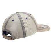 Licensed 82nd Airborne Retired Embroidered Low Profile Special Cotton Mesh Cap - Khaki OSFM