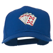 Royal Flush Embroidered Cotton Twill Cap