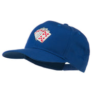 Royal Flush Embroidered Cotton Twill Cap