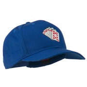 Royal Flush Embroidered Cotton Twill Cap