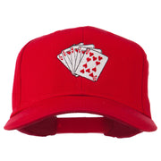 Royal Flush Embroidered Cotton Twill Cap