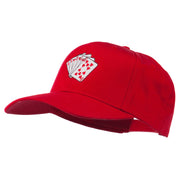 Royal Flush Embroidered Cotton Twill Cap