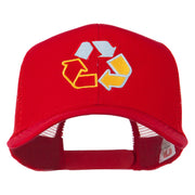 Recycle Logo Embroidered Mesh Cap