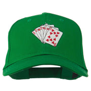 Royal Flush Embroidered Cotton Twill Cap