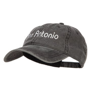 San Antonio Embroidered Washed Cap