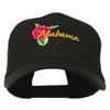 Alabama State Camellia Flower Embroidered Cap