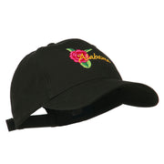 Alabama State Camellia Flower Embroidered Cap