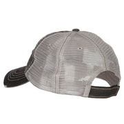 US Air Force Retired Embroidered Low Profile Cotton Mesh Cap