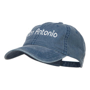 San Antonio Embroidered Washed Cap