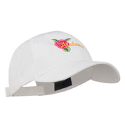 Alabama State Camellia Flower Embroidered Cap