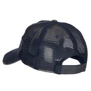 US Air Force Retired Embroidered Low Profile Cotton Mesh Cap