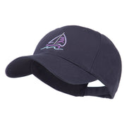 Sailboat with Wave Logo Embroidered Cap