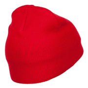 Santa Claus with Hat Embroidered Short Beanie