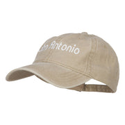 San Antonio Embroidered Washed Cap