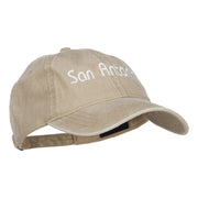 San Antonio Embroidered Washed Cap