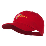 Alabama State Camellia Flower Embroidered Cap