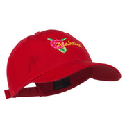 Alabama State Camellia Flower Embroidered Cap