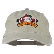 Merry Christmas Santa Claus Embroidered Cotton Cap