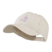 Sailboat with Wave Logo Embroidered Cap