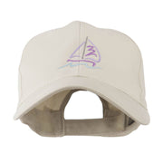 Sailboat with Wave Logo Embroidered Cap