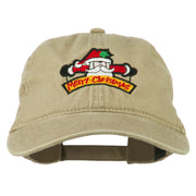 Merry Christmas Santa Claus Embroidered Cotton Cap