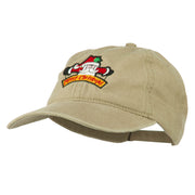 Merry Christmas Santa Claus Embroidered Cotton Cap