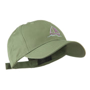 Sailboat with Wave Logo Embroidered Cap