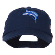 Sailfish Embroidered Washed Cap