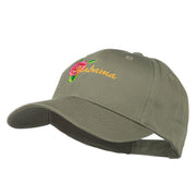 Alabama State Camellia Flower Embroidered Cap