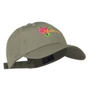 Alabama State Camellia Flower Embroidered Cap