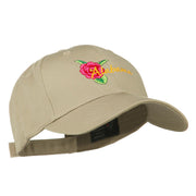 Alabama State Camellia Flower Embroidered Cap