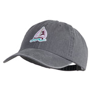 Sailbot Patched Pigment Dyed Wash Cap - Grey OSFM