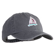 Sailbot Patched Pigment Dyed Wash Cap - Grey OSFM