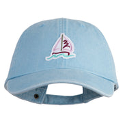 Sailbot Patched Pigment Dyed Wash Cap - Lt Blue OSFM