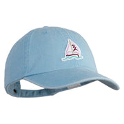 Sailbot Patched Pigment Dyed Wash Cap - Lt Blue OSFM
