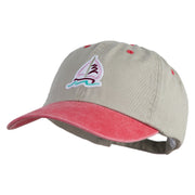 Sailbot Patched Pigment Dyed Wash Cap - Beige Red OSFM