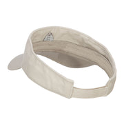 Sailboat with Wave Embroidered Washed Visor